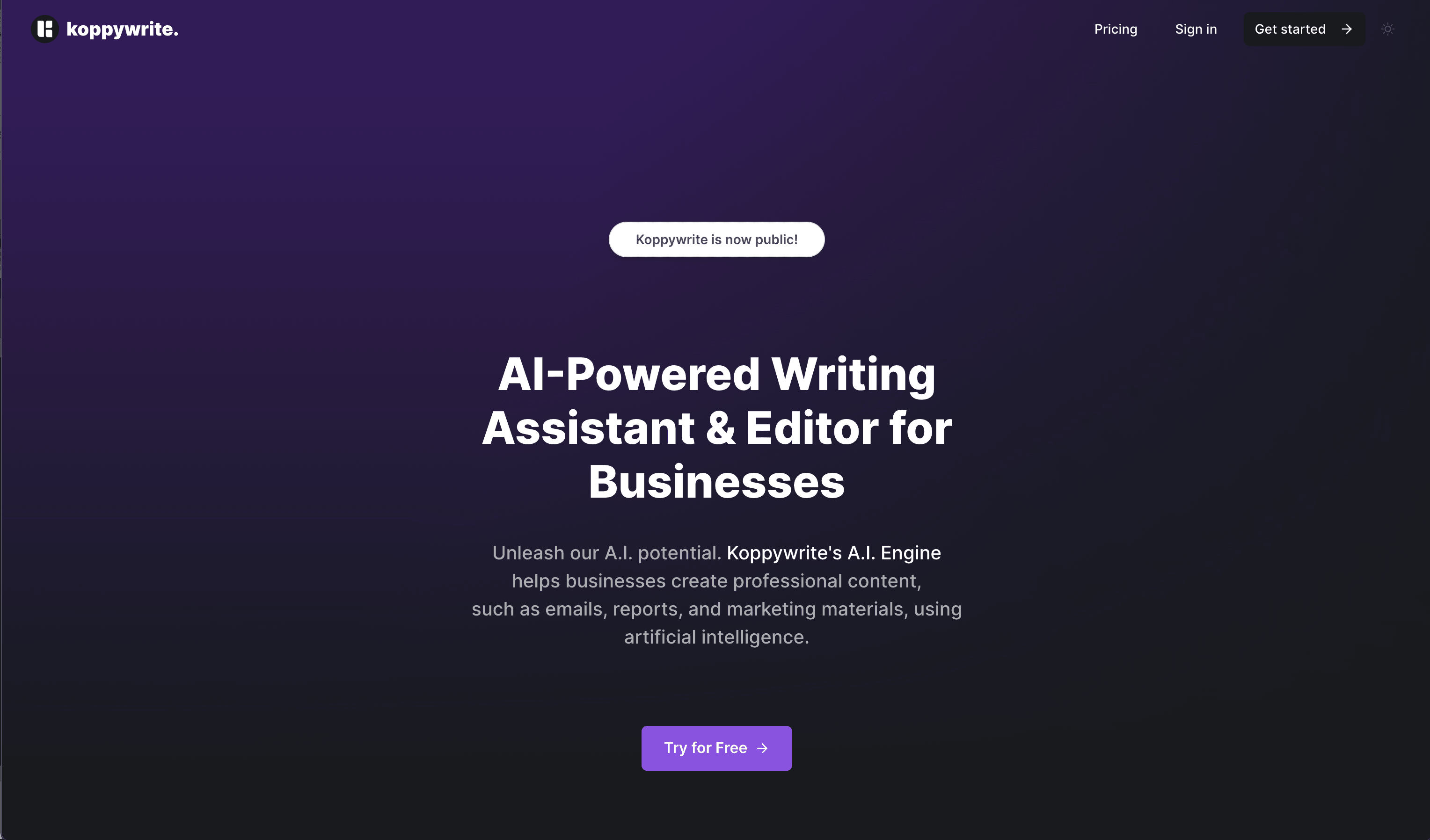 AI-Powered Writing Assistant & Editor for Businesses.